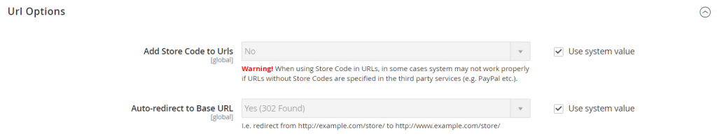 magento url 