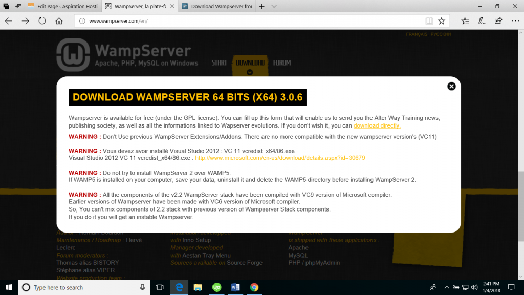 magento download for wamp