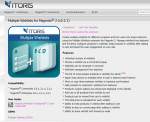 magento-wishlist