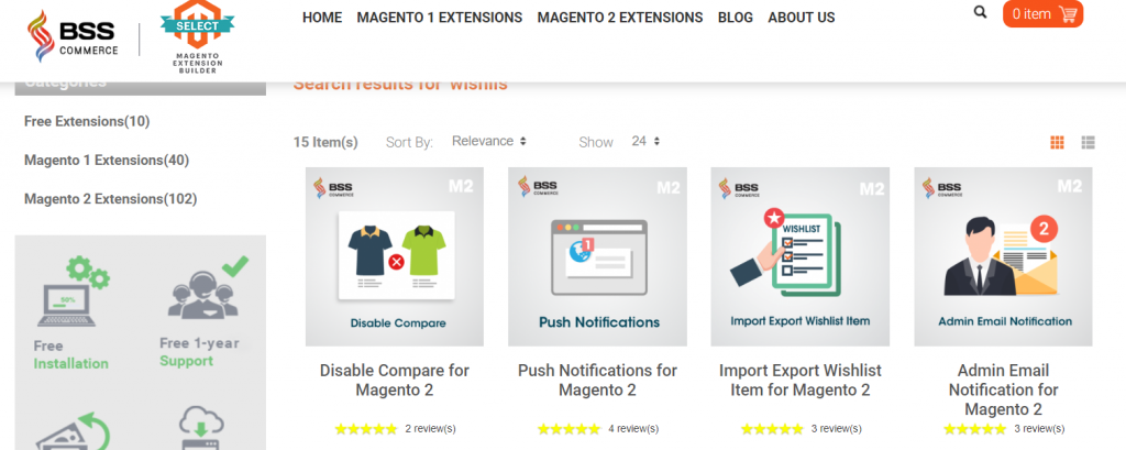 magento wishlist